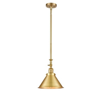 Briarcliff - 1 Light Stem Hung Tiltable Mini Pendant In Traditional Style-14 Inches Tall and 10 Inches Wide