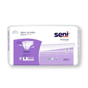Seni Super Adult Incontinence Brief Regular Heavy Absorbency Breathable, S-RE25-BS1, Heavy - 1 of 4