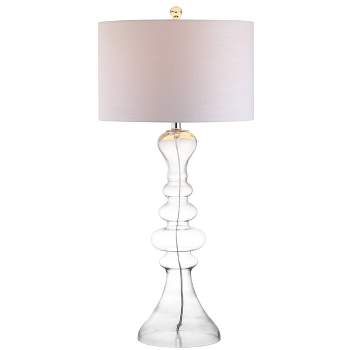35" Madeline Curved Glass Table Lamp (Includes LED Light Bulb) - JONATHAN Y