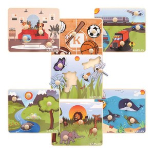Kaplan Early Learning Jumbo Knob Puzzles - Set of 7 - 1 of 4