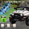 Ride On Truck Car, 12V Ride On Toy w/Parent Remote Control, Steering Wheel Music - 2 of 4