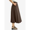 Jessica London Women's Plus Size Soft Ease Midi Skirt - 4 of 4