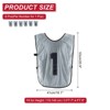 Unique Bargains Team Sports Reversible Numbered Soccer Training Vest 6 Pcs - 2 of 4