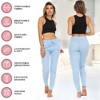 Womens Running Workout Fleece Joggers Sweatpants with Pockets and Elastic Cuff, Pack of 3 Up to XXL - 3 of 4