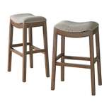 Set of 2 Williston Bar Height Stools - Alaterre Furniture
