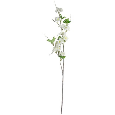 Allstate Floral 52" White Cherry Blossom Spring Floral Artificial Spray