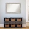 42" x 30" Dove Framed Wall Mirror Graywash - Amanti Art: Modern Beveled, Polystyrene Frame, No Assembly Required - 4 of 4