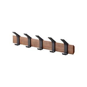 Yamazaki Home - Wall-Mounted Coat Rack - Steel + Wood - 1 of 4