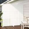 PexFix 72 in. x 72 in. Outdoor Privacy Rectangle Screen Galvanized Steel Panel Divider in White - 2 of 4