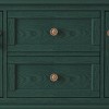 ChicFurnit Decorative Storage Cabinet Retro Console Table with 2 Drawers and 2 Cabinets for Living Room, Green, 46.00"*16.90"*8.30" - 4 of 4