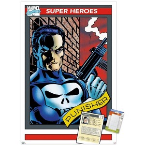 Trends International Marvel Trading Cards - Punisher Unframed Wall Poster Prints - 1 of 4