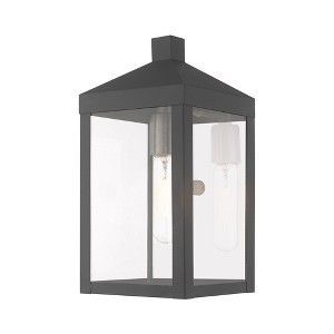 Livex Lighting Nyack 1 - Light Wall Light in  Scandinavian Gray - 1 of 4