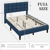 Yaheetech Upholstered Platform Bed Frame with Square Tufted Headboard - 3 of 4