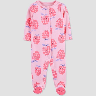 Carter's Just One You® Baby Girls' Raspberry Sleep N' Play - Blue/Pink 6M