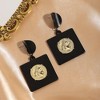 SOHI Women's Onyx Black Party Drop Earrings - 2 of 4