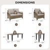 EAGLE PEAK Wicker Outdoor Patio Conversation Set - 3 of 4