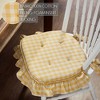 Golden Honey Ruffled Chair Pad 16.5x18  VHC Brands - 3 of 4