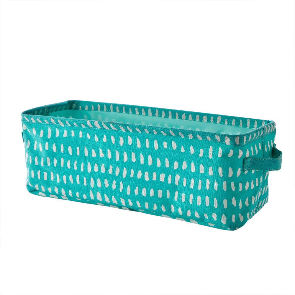 Photos - Clothes Drawer Organiser Dotty Waves Kids' Collapsible Storage Bin Aqua - SKL Home