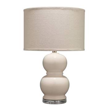 Bubble Ceramic Table Lamp with Drum Shade - Splendor Home