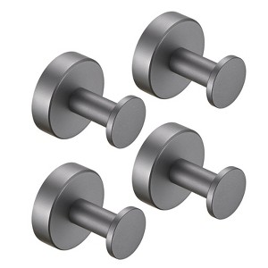 SEVOBAL Bathroom Towel Holders Wall Mounted Bathroom Towel Holders, Durable and Stylish Hooks for Bathroom and Home, Gray, 4.05"*2.36"*5.39" - 1 of 4