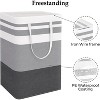 Paaaawaters Large Collapsible Laundry Basket Hamper with Easy Carry Handles，Freestanding Clothes Hampers for Laundry, Bedroom - 4 of 4
