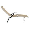 vidaXL Sun Lounger Textilene and Aluminum Cream - 4 of 4