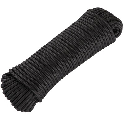 RamPro 1/4" Nylon Rope – Durable White Rope for Flagpole Replacement, Camping, Hiking, Laundry Line, Tie-Downs, Pulling, Swings & More Outdoors.