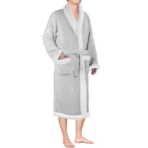 Pavilia Mens Robe, Soft Bathrobe For Men, Fleece Warm Long Plush ...