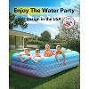 Sunrio Inflatable Family Pool 120" x 72" x 22" – Large Backyard Pool for Kids and Adults - 4 of 4