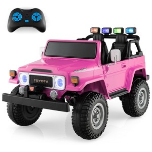 Infans 2 Seater Ride On Truck Car 12V Licensed Toyota FJ40 RC w/ Laser Light & Music - 1 of 4