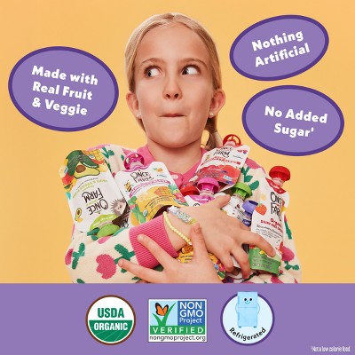 Once Upon a Farm Berry Berry Organic Dairy-Free Kids' Smoothie - 16oz/4ct