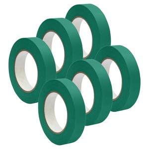 Premium Grade Masking Tape, 1" x 55 yds, Green, 6 Rolls - 1 of 1