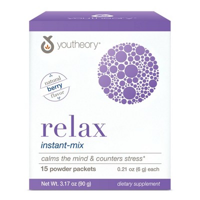 Youtheory Relax Instant-Mix Powder Packets - 15ct