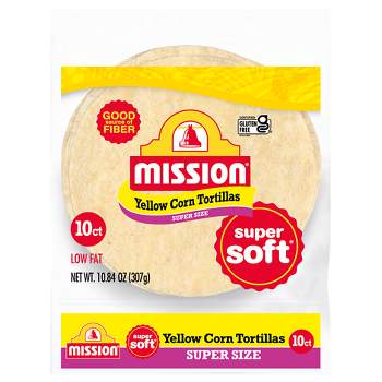 Mission Gluten Free Super Size Yellow Corn Tortillas - 10.84oz/10ct