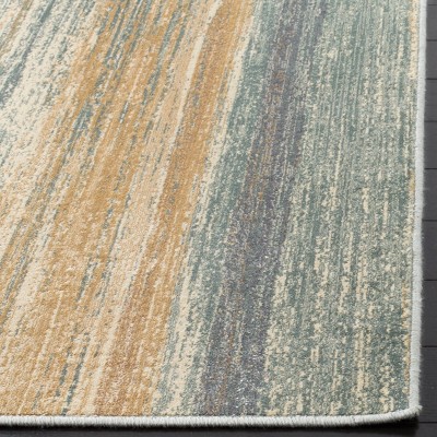Elysian Light Blue Hand-Knotted Wool & Silk 9' x 12' Area Rug
