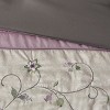 Gulches Cal King 7 Piece Elegant transitional style Embroidered Comforter Set£¬Purple - 2 of 4