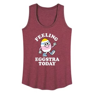 Women's - Instant Message - Feelin Eggstra Graphic Racerback Tank - 1 of 4