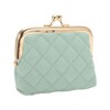 Unique Bargains Argyle Pattern Clip Buckle Coin Purse Wallet 1 Pc - 2 of 4