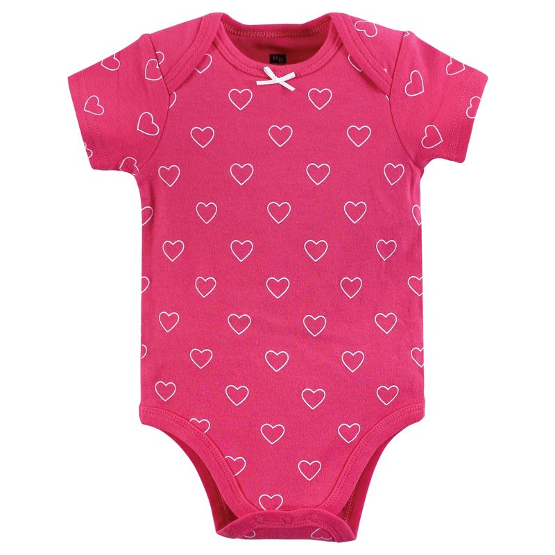 Hudson Baby Infant Girl Cotton Bodysuits, Mommy Latte, 6 of 7