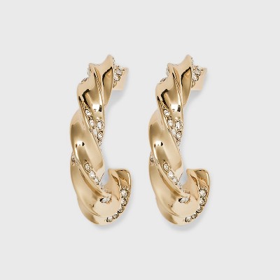 Puffy Hoop Earrings - A New Day™ Gold : Target