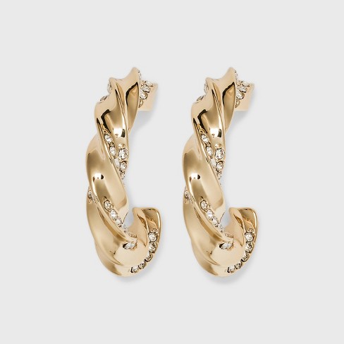 Small Hoop Earrings - A New Day™ Gold : Target