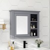 Bathroom Medicine Cabinet with Mirror Door, Wall Mounted Bathroom Storage Cabinet with 3 Open Shelves, Storage Medicine Cabinet for Bathroom - 2 of 4