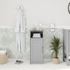 Merrick Lane Bathroom Storage Cabinet with Adjustable Cabinet Shelf, Upper Open Shelf, and Magnetic Closure Door - 2 of 4