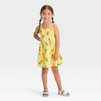 Toddler Girls' Pineapple Gauze Dress - Cat & Jack™ Yellow