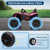 Multiple colors/finishes 24V 2 Seater UTV Ride On Toy For Kids Ages 3 To 8 With Parental Remote Control 17 Inch Large Tires LED Lights And Music Rose - 4 of 4
