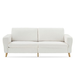 84" Modern Sofa Couch, 3 Seater Upholstered Sofa with Streamlined Armrest, Deep Seat Sleeper Sofa Couch for Living Room Bedroom Apartment - 1 of 4