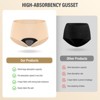 VOXSHE Period Incontinence Underwear for Women Washable Leak Proof Underwear for Women 150ml High Absorbent - 4 of 4