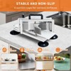1/4"+3/8"+3/16" Stainless Steel Tomato Slicer | Heavy-Duty Commercial Manual Cutter with Non-Slip Feet | Ideal for Tomatoes - 3 of 4