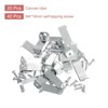 Unique Bargains Z Shape Offset Canvas Clips with 2 Mounting Holes and Screws - 3 of 4