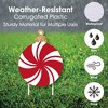 Big Dot of Happiness Ornaments - Yard Sign and Outdoor Lawn Decorations - Holiday and Christmas Party Yard Signs - Set of 8 - 3 of 4